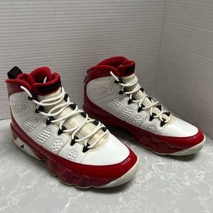 Nike Air Jordan 9 Retro OG Gym Red SZ 8.5 Shoe IX 302370-160 White Sneaker